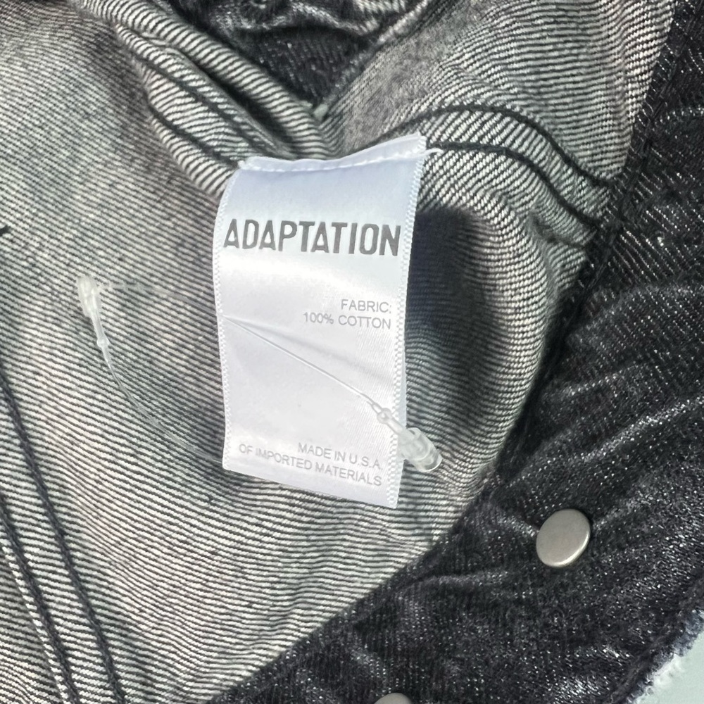 Adaptation Black Roxy Distressed Denim Jacket - Picture 11 of 16